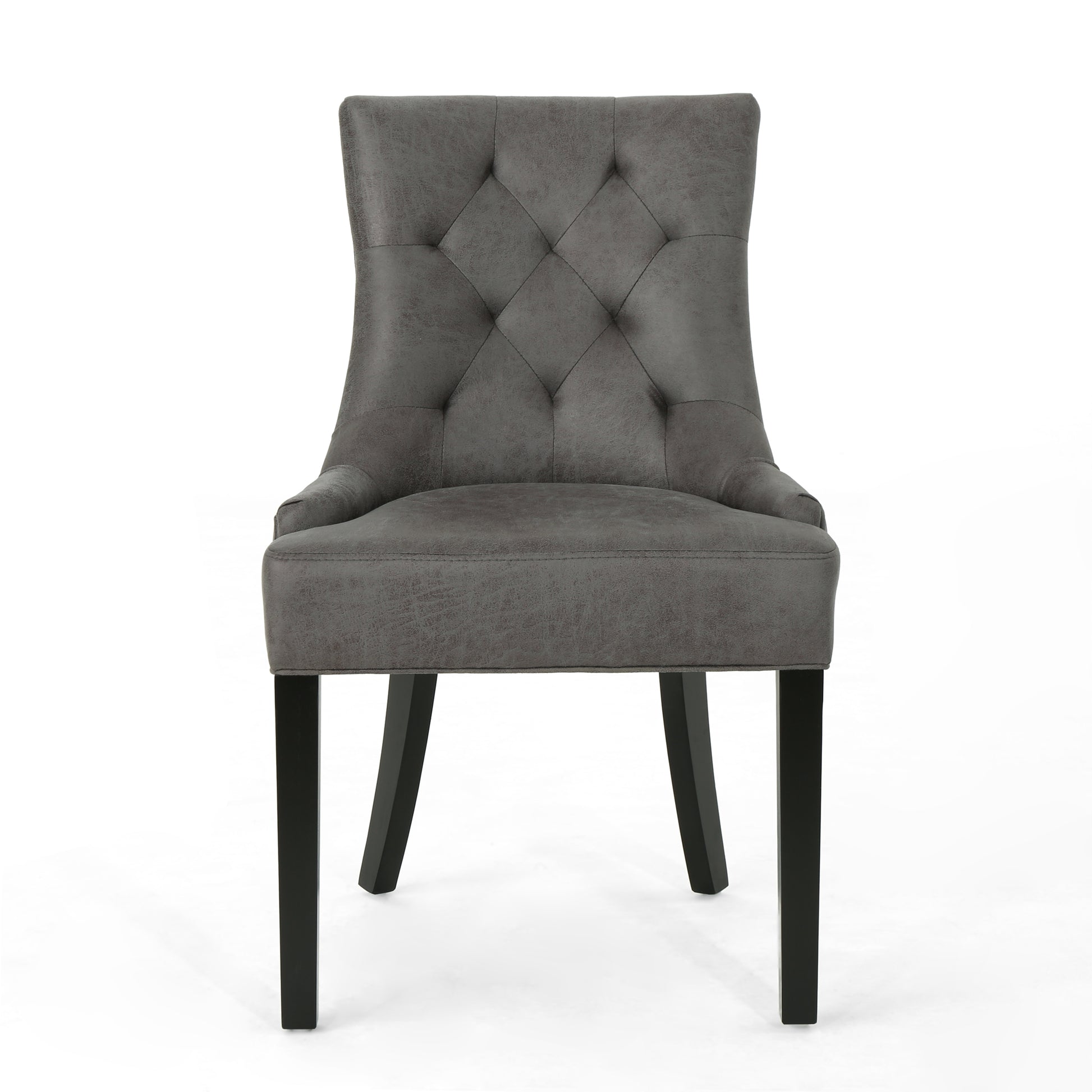 Cheney Dining Chair Kd Mp2 Set Of 2 Slate Microfiber