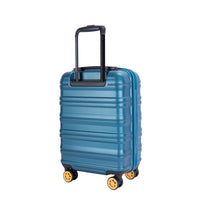 Carry On Luggage Airline Approved18.5" Carry On Suitcase With Tsa Approved Carry On Luggage With Wheels Carry On Bag Hard Shell Suitcases, Blue Blue Abs Pc