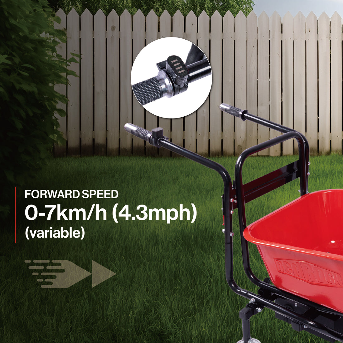 Professional Specs This Wheelbarrow Uses An Electric 24V 250W Brushless Motor System, Powered By 2 12V 12Ah Black Red Classic,Industrial Stainless Steel