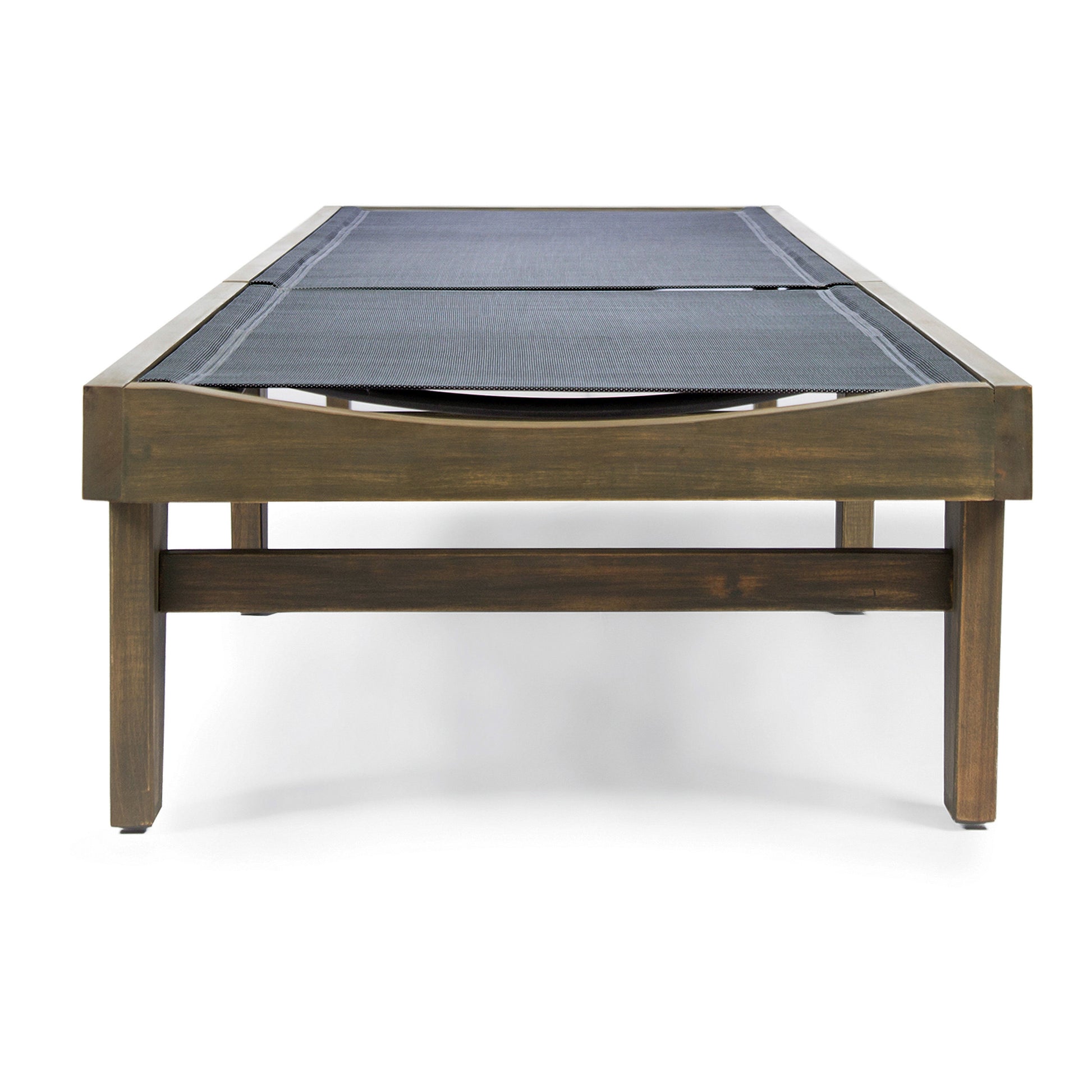 Summerland Chaise Lounge Dark Grey Mesh Dark Grey Aluminum