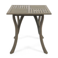 Hermosa 31.5'' Square Wood Table Grey Acacia Wood