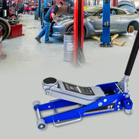 3T Aluminum Iron Horizontal Jack Blue Steel