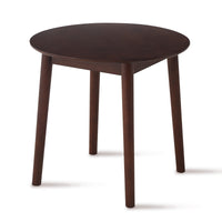 Walnut Round Table, All Solid Wood, Can Sit 2 4 People Diameter 31.5 Inches Walnut Rubber Wood