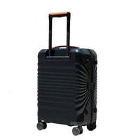 28" Luggage Lightweight Suitcase Tsa Lock Usb Port Luggage Wheel Lock Artificial Leather Top Handle Spinner Wheels Black Black Abs Pc