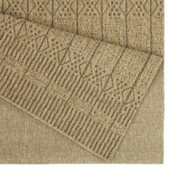 Earth Gc Ntl1009 Jute Mocha 5 Ft. 3 In. X 7 Ft. 3 In. Indoor Outdoor Area Rug Natural & Light Brown Polyester Polypropylene