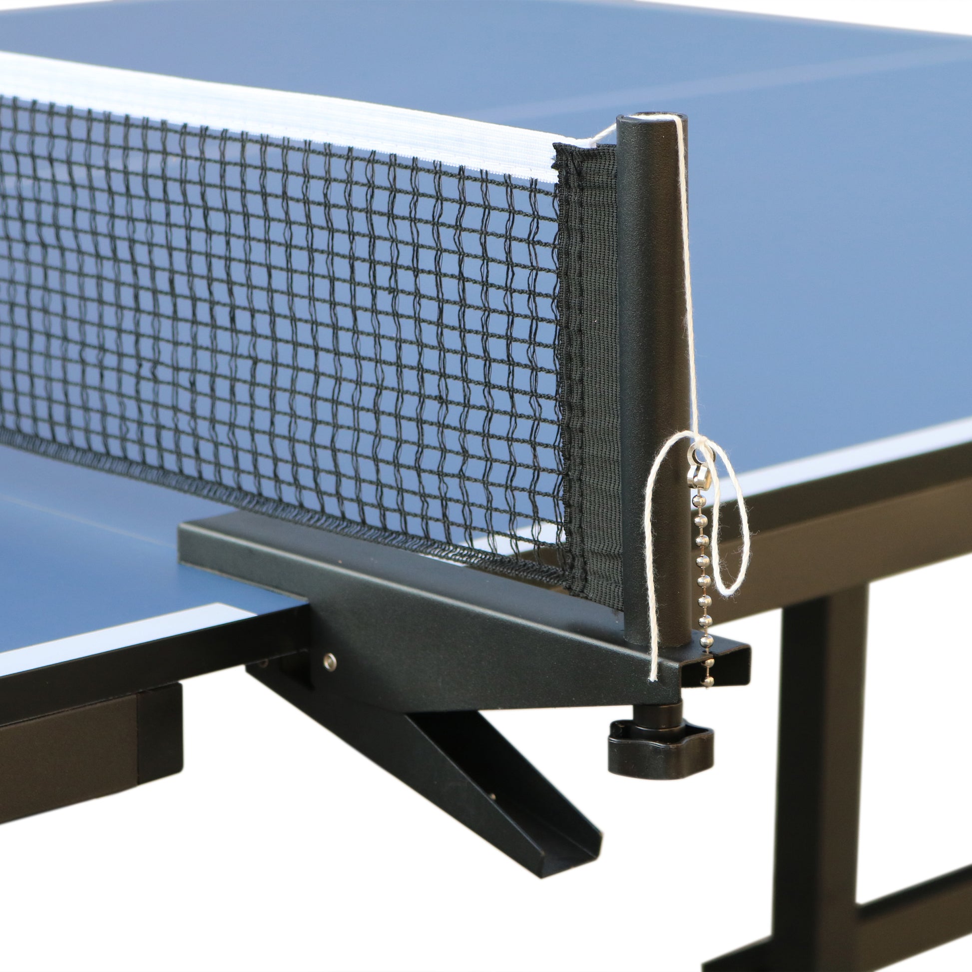 Table Tennis Table 15Mm Professional Mdf Indoor Table Tennis Table With Table Tennis Net And Bats Etc. Quick Assembly, Single Training Table, 108"L X 60"W X 30"H Black Blue Mdf Steel