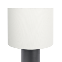 Aura Black Table Lamp With On Off Switch Black Block Base Black,White Table&Floor Lamps Metal