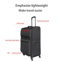 Softside Luggage Expandable 3 Piece Set Suitcase Upright Spinner Softshell Lightweight Luggage Travel Set 20Inch 24Inch 28Inch Black Fabric Plastic