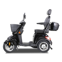 Xl3D4L Electric Mobility Recreational Travel Scooter For Adults,Mobility Scooters For Seniors, 4 Wheel Powered Mobility Scooters Black Abs Pc Abs Pc