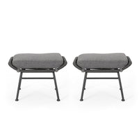 Montana Ottoman Gray Iron Plastic