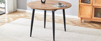 With A Clever Retractable Mechanism, The Mdf Table Top Is Made Of Black Metal Legs And Has A Smooth And Delicate Surface. The Unique Look Creates The Sleekof A Modern Home. Wood Mdf Metal