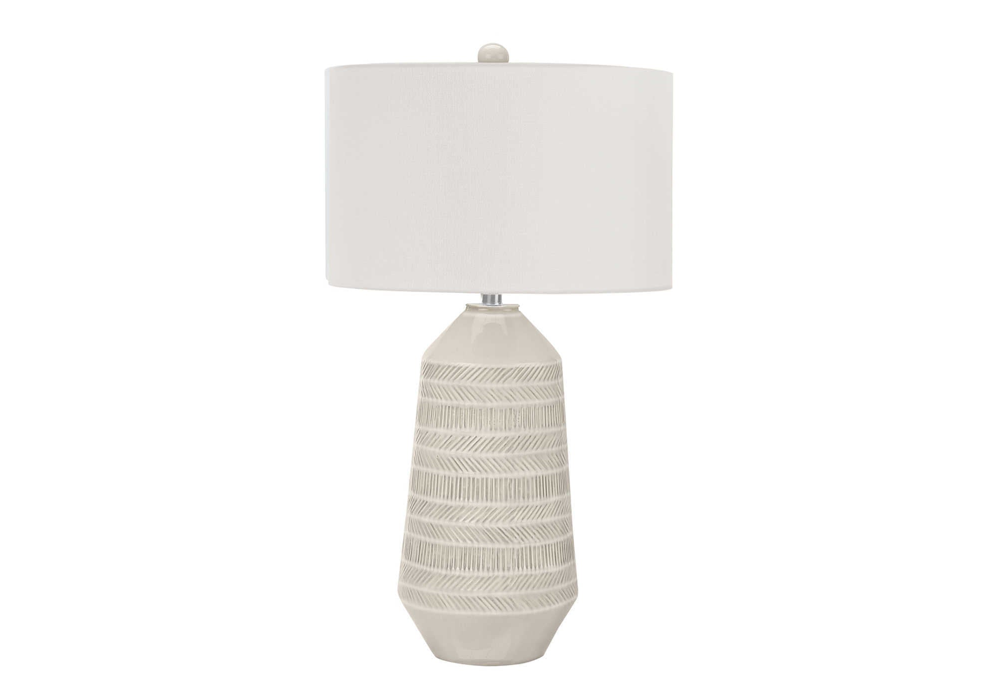 Lighting, 33"H, Table Lamp, Ivory Cream Shade, Cream Ceramic, Contemporary Cream Ceramic