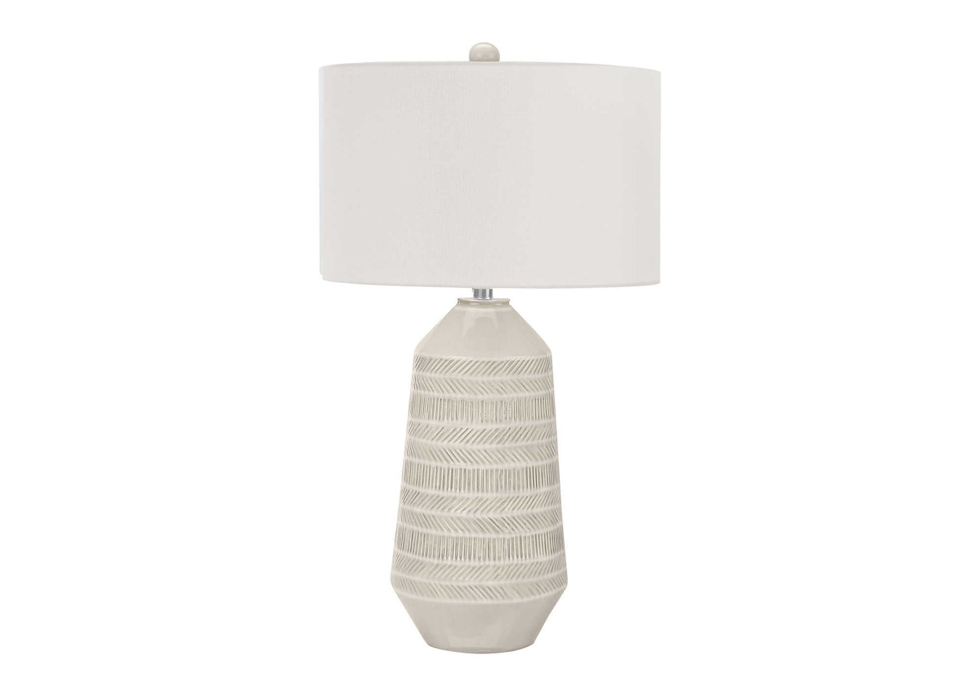 Lighting, 33"H, Table Lamp, Ivory Cream Shade, Cream Ceramic, Contemporary Cream Ceramic