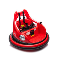 12V Ride On Bumper Car For Kids,Electric Car For Kids,1.5 5 Years Old,W Remote Control, Led Lights, Bluetooth & 360 Degree Spin, Vehicle Body With Anti Collision Paddingfive Point Safety Belt,2Wd Red Polyethylene