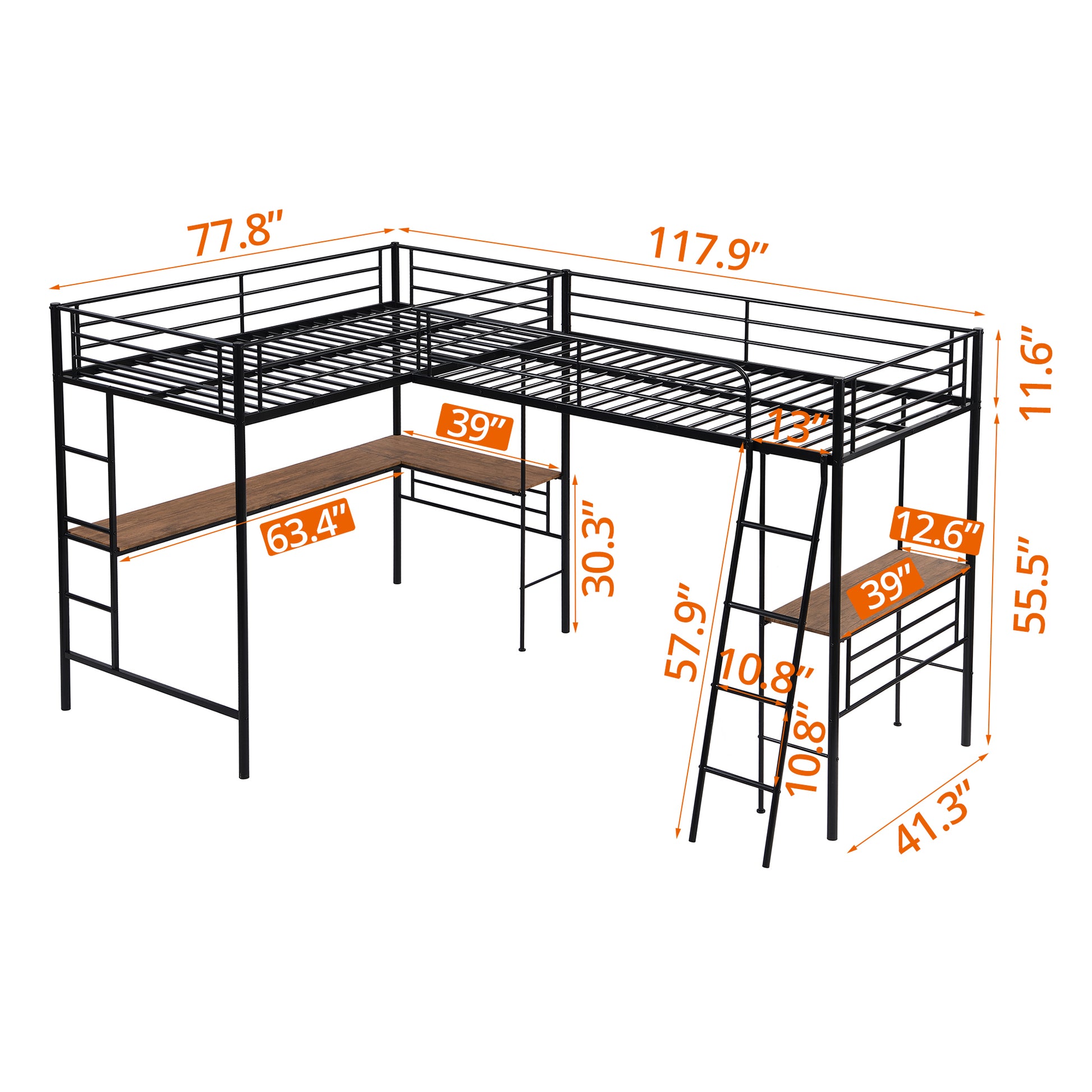 Twin Bed Twin Black Steel