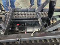 All Terrain Mini Dumper Dump Truck Crawler Small Rubber Crawler Transport Truck Mini Tracked Dumper Black Red Iron