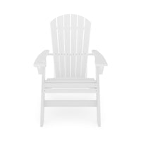 White Adirondack Chair Sturdy Hdpe Poly Lumber For Poolside, Patio, And Garden Relaxation No Adirondack White Weather Resistant Frame Garden & Outdoor American Traditional Hdpe