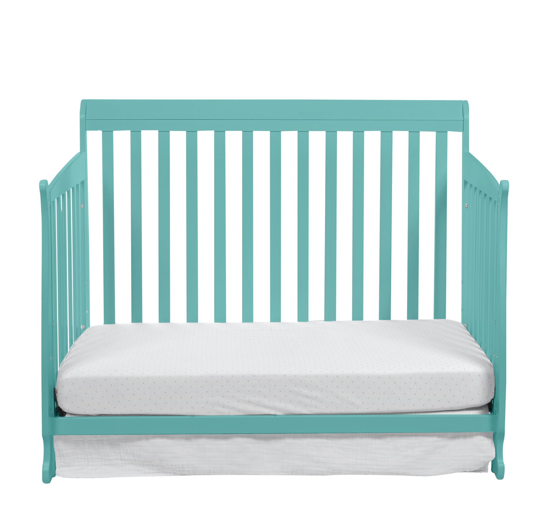 Riley 4 In 1 Convertible Crib Turquoise Turquoise Wood