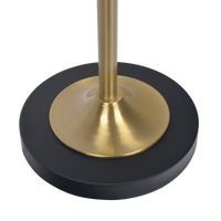 Axis Brassed Gold Floor Lamp With 4 Way Switch Double Spots With Metal Base Black,Gold Table&Floor Lamps Brass