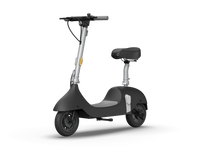 Electric Scooter With Foldable Seat W 35 Miles Operating Range & 15.5Mph Max Speed Black Black Aluminum