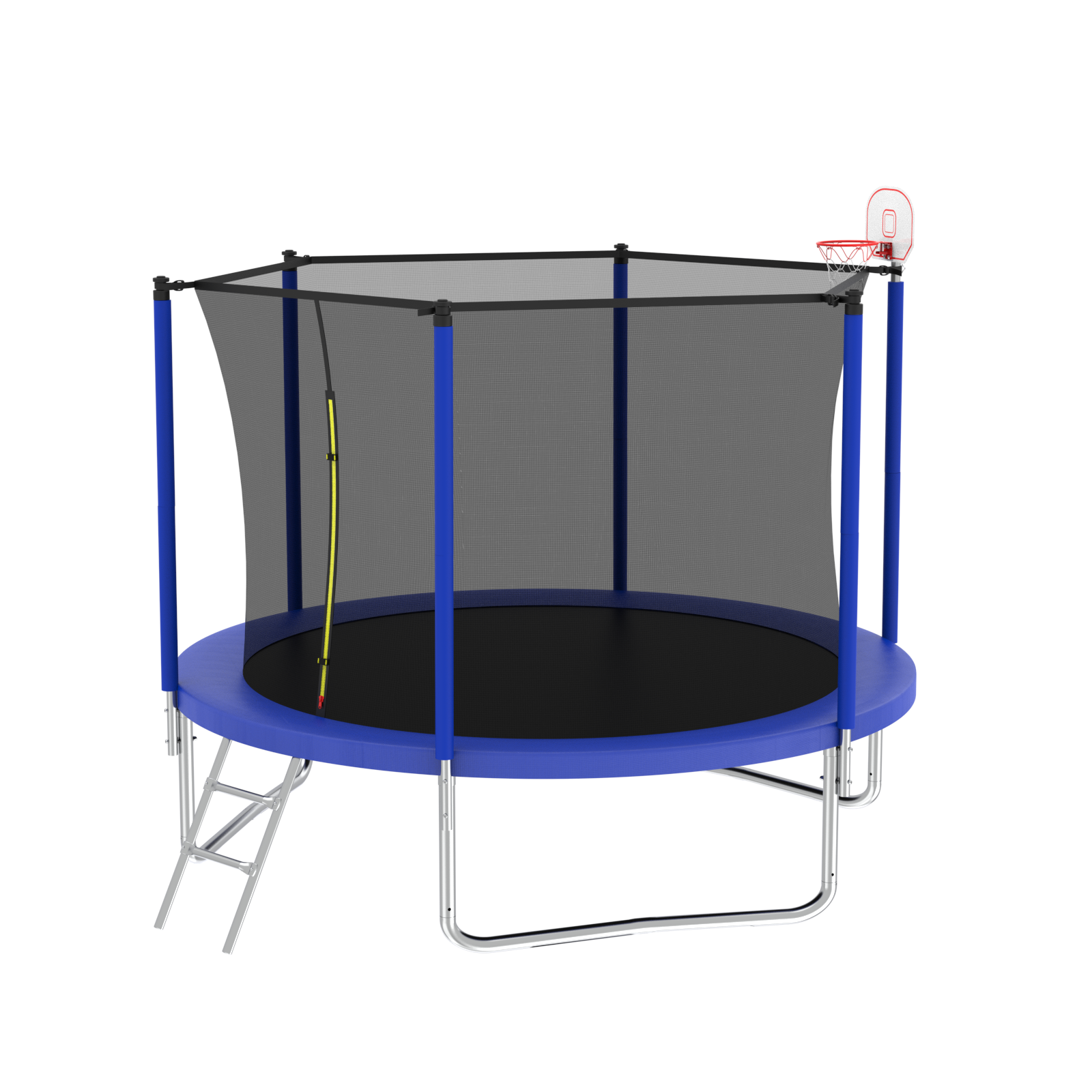 8Ft Trampoline Blue Blue Metal