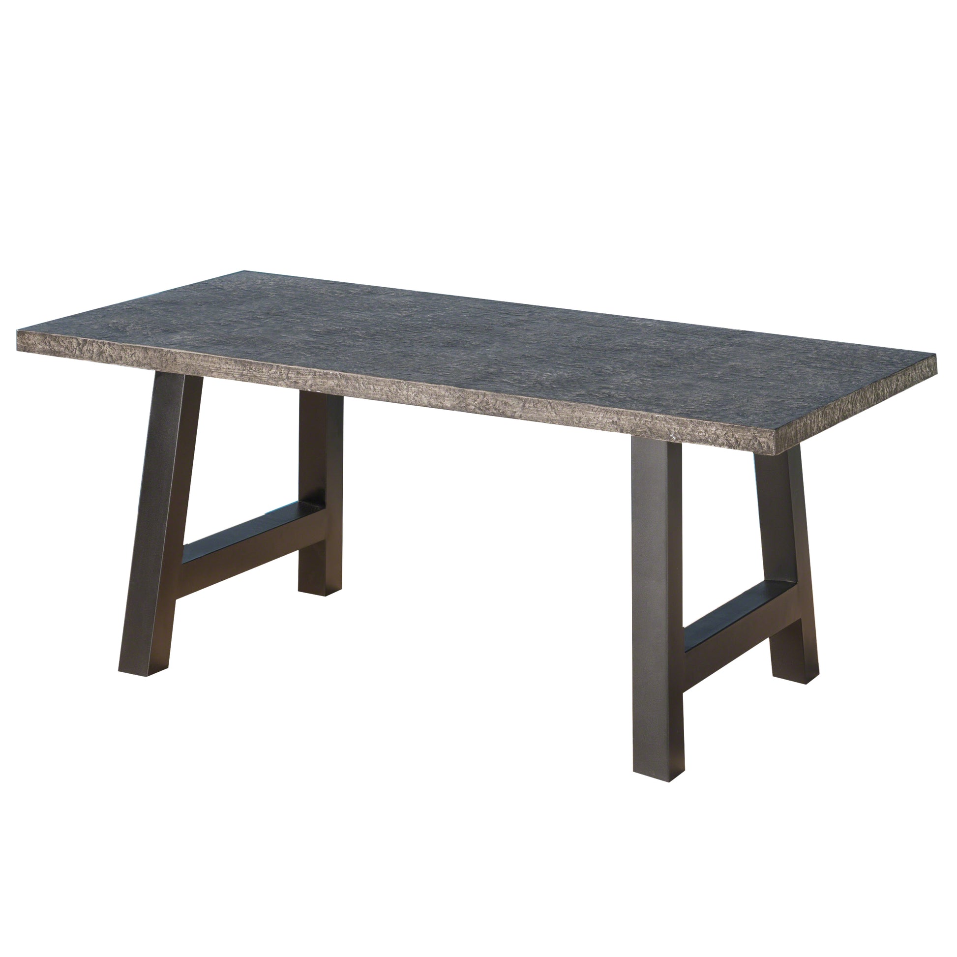 Valencia Outdoor Concrete Dinning Table Top Gry Grey Concrete