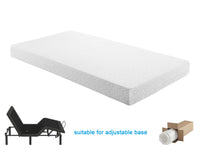 10 Inch California King Size Bed Mattress Gel Infused Memory Foam Mattress, Firm, White, Mattress In A Box White Bedroom Foam California King