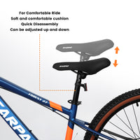 A27302 27 Inch Wheel Mountain Bike, 21 Speed Disc Brake Trigger Transmission, Aluminum Frame Unisex Mountain Bike Blue Aluminium