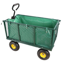 Flower Cart Garden Flower Cart Is Easier To Transport Firewood Green Cloth Bag Green Iron,Oxford Fabric