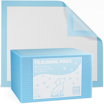 Disposable Dog Training Pads,34"X28" Ultra Absorbent Leak Proof Quick Drying Pet Pee Pads For Small To Large Dogs And Puppies Indoor Use, 30 Count White Fabric Plastic