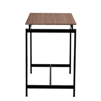 5 Piece Compact Bar Table Set With Table And Stools Modern Industrial Design, Space Saving Furniture For Dining Room And Breakfast Nook Dark Brown Dark Brown Mdf Steel