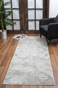 Elegance Gc Cnc6005 Blue 7 Ft. 10 In. X 10 Ft. 3 In. Area Rug Beige Polyester