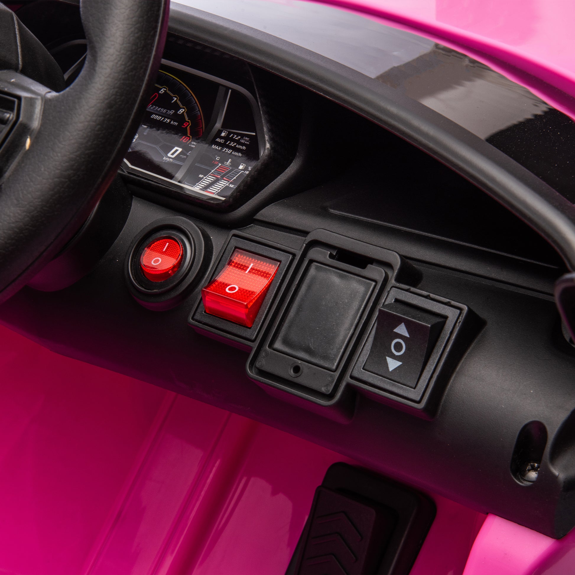 12V Kids Ride On Car W Parents Remote Control,Licensed Lamborghini Aventador Xago,Hydraulic Pressure Door,Slow Start,Early Education,Bluetooth,Adjustable Volume,Mp3,Usb,Led Lights For Kids Aged 3 8. Pink 50 99 Lbs Polypropylene
