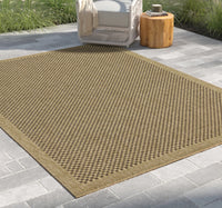 Earth Gc Ntl1005 Jute Mocha 7 Ft. 10 In. X 10 Ft. 3 In. Indoor Outdoor Area Rug Natural & Light Brown Polyester Polypropylene