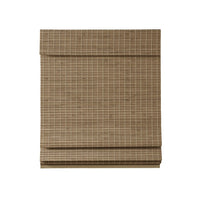 Bamboo Light Filtering Roman Shade 64"L Natural Ash Bamboo