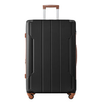 Hardshell Luggage Spinner Suitcase With Tsa Lock Lightweight Expandable 28'' Single Luggage Black Brown Abs