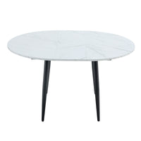 With A Clever Retractable Mechanism, The Mdf Table Top Is Made Of Black Metal Legs And Has A Smooth And Delicate Surface. The Unique Look Creates The Sleekof A Modern Home. White Mdf Metal