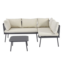 Wf319076Aab Black Rattan Metal