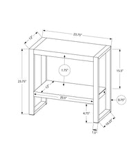 Accent Table, Side, End, Nightstand, Lamp, Living Room, Bedroom, Brown Laminate, Black Metal, Industrial Brown Mdf