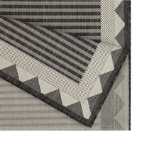 Sunshine Gc Har2014 Anthracite 2 Ft. 7 In. X 7 Ft. 3 In. Indoor Outdoor Area Rug Anthracite Polyester Polypropylene