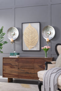 17X8.5X27" Maria Wall Sconce Gold Steel