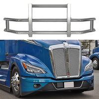 Stainless Steel Deer Guard Bumper For Kenworth T680 2022 With Brackets Chrome Stainless Steel