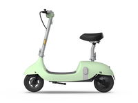 Electric Scooter With Foldable Seat W 35 Miles Operating Range & 15.5Mph Max Speed Green Green Aluminum