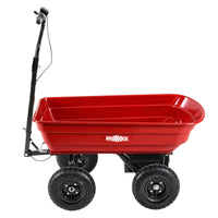 Hassle Free Assemble: This Utility Cart'S Durable Steel Frame Is Easy To Assemble While The Sturdy Poly Tub Is Easy To Clean And Rust Resistant Black Red Abs Steel Q235
