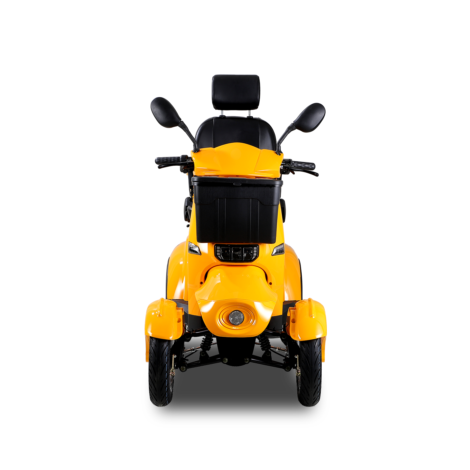 Xl3D4L Electric Mobility Recreational Travel Scooter For Adults,Mobility Scooters For Seniors, 4 Wheel Powered Mobility Scooters Yellow Abs Pc Abs Pc