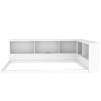 Metal Full Size Daybed With Storage Cabinets And Usb Ports, White Full White Metal