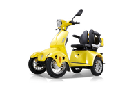 Fastest Mobility Scooter With Four Wheels For Adults & Seniors Yellow Abs Pc