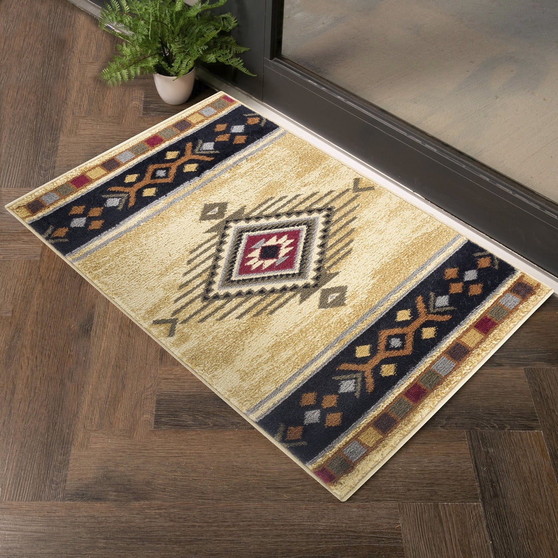 Tribes Gc Yls4003 Cream 2 Ft. X 3 Ft. Southwest Area Rug Cream Polypropylene