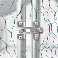 Xpt033 Outdoor Chicken Coop Metal Big Space 10*6*6Ft Silver Grey Metal