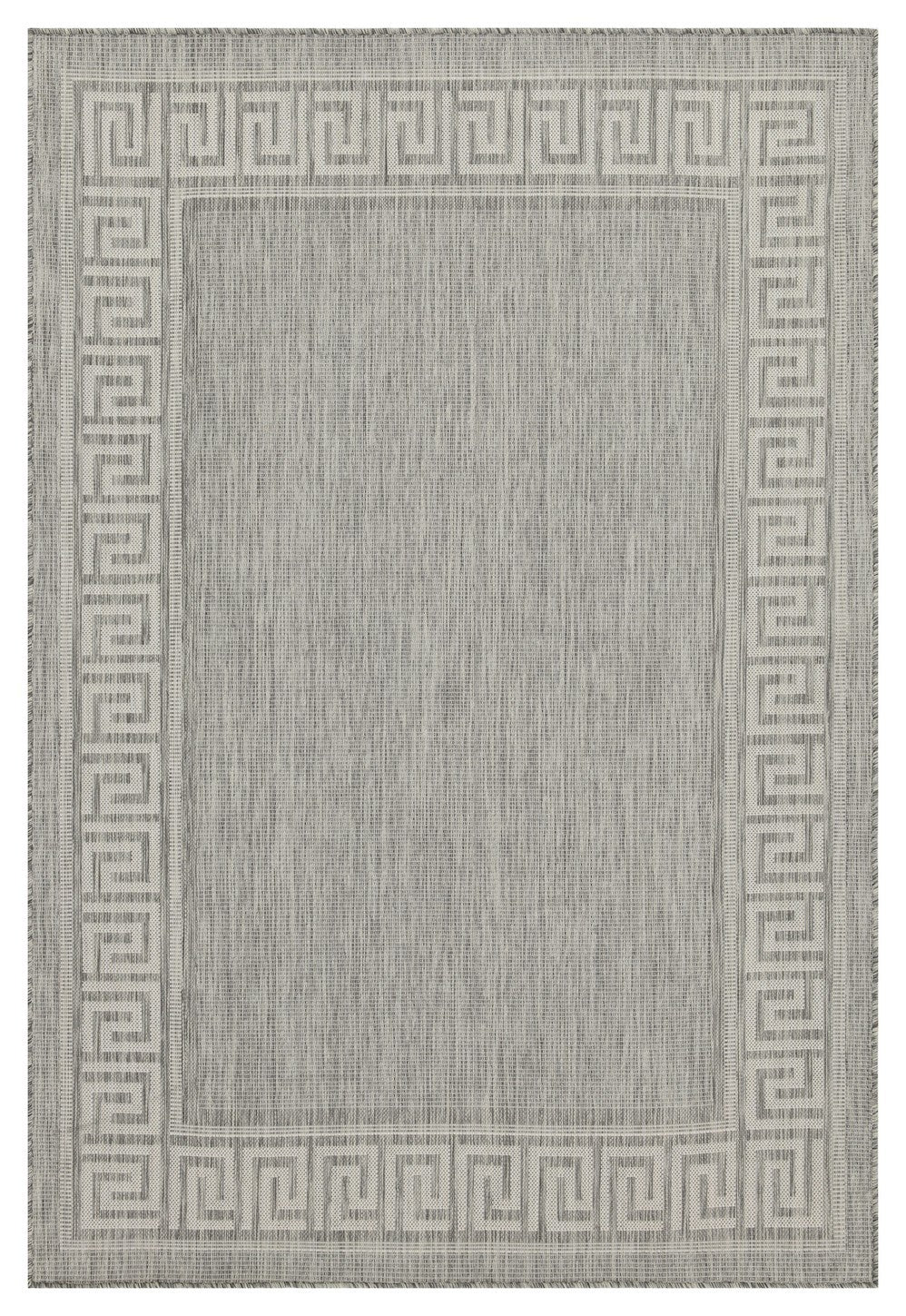 Sunshine Gc Har2003 Silver 5 Ft. 3 In. X 7 Ft. 3 In. Indoor Outdoor Area Rug Silver Polyester Polypropylene